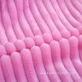 wholesale Flannel Coral Flannelette Striped Milk Nap Blanket